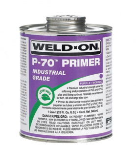 Грунтовка 473 мл Weld-On P-70 Primer, НПВХ/ХПВХ, фиолетовый  фото 1
