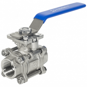 Кран шаровой 1 1/4" регулирующий AISI304 V-port 30° BSP Ду32 фото 4