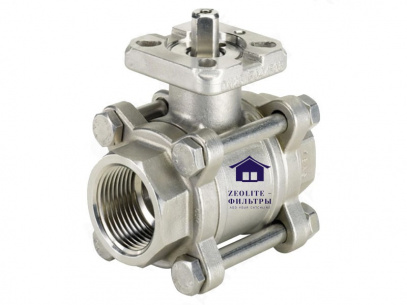 Кран шаровой 1" регулирующий AISI304 V-port 30° BSP Ду25 фото 3